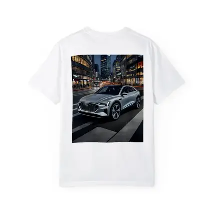 Audi E-Tron Silver SUV City Night