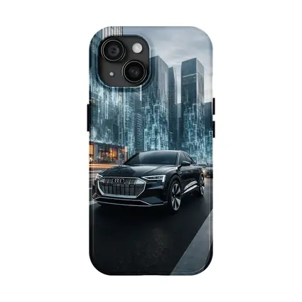 Audi Q4 Electric SUV Futuristic City Night