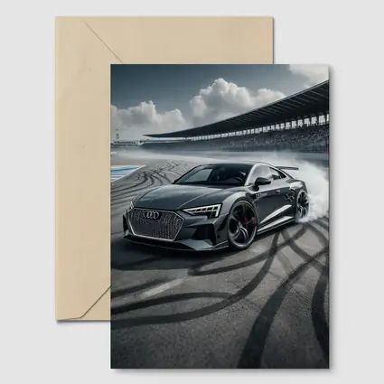 Audi E-Tron GT Drifting On Race Track