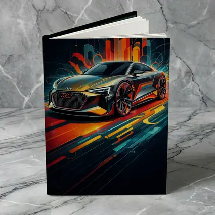 Audi E-Tron GT Abstract Neon Art