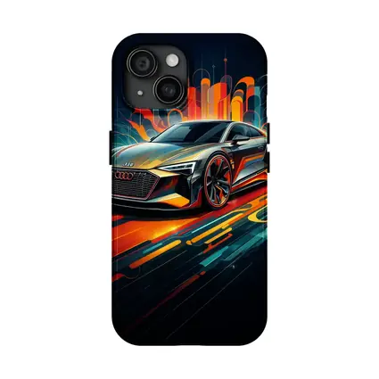 Audi E-Tron GT Abstract Neon Art