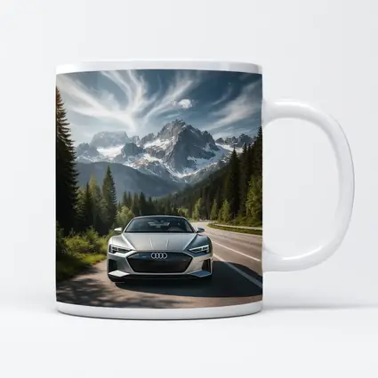 Audi E Tron GT Alpine Mountain Road
