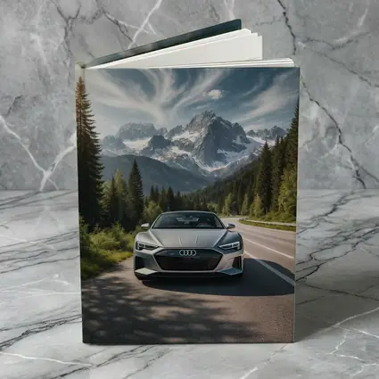 Audi E Tron GT Alpine Mountain Road