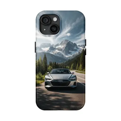 Audi E Tron GT Alpine Mountain Road