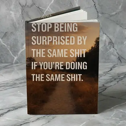 Stop Being Surprised Motivational Quote Sunset Path