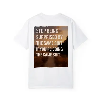 Stop Being Surprised Motivational Quote Sunset Path