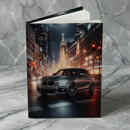 BMW 1 Series Night City Street Scene