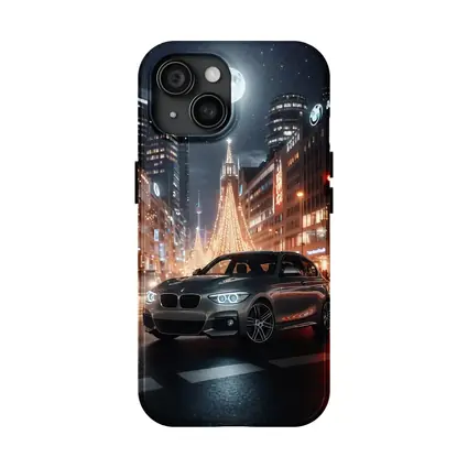 BMW 1 Series Night City Street Scene