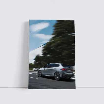 BMW 1 Series Grey Hatchback On Road