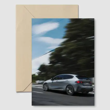 BMW 1 Series Grey Hatchback On Road