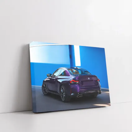 BMW 2 Series Coupe Purple Blue Wall