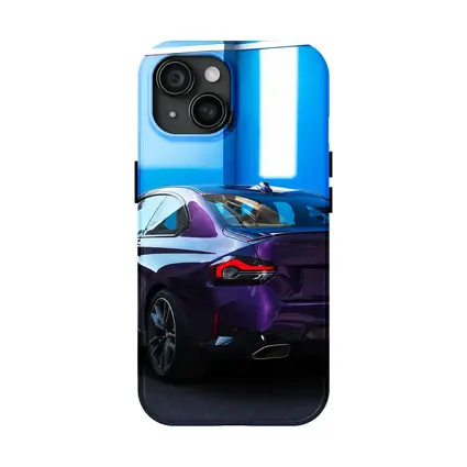 BMW 2 Series Coupe Purple Blue Wall