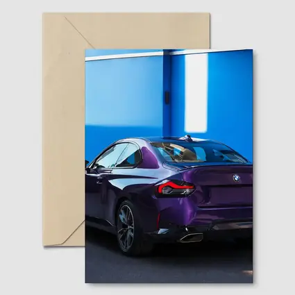 BMW 2 Series Coupe Purple Blue Wall
