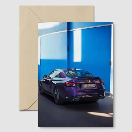 BMW 2 Series Coupe Purple Blue Wall