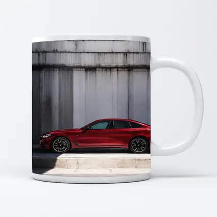 BMW 2 Series Gran Coupe Red Concrete Wall