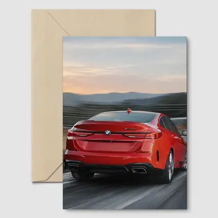 BMW 2 Series Gran Coupe Red Highway Drive