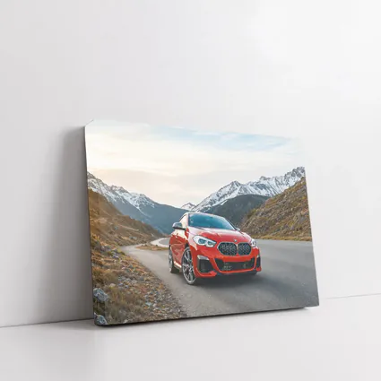 BMW 2 Series Red Alpine Mountain Road