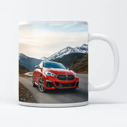 BMW 2 Series Red Alpine Mountain Road