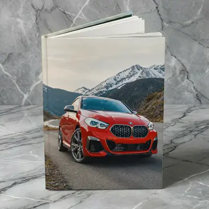 BMW 2 Series Red Alpine Mountain Road