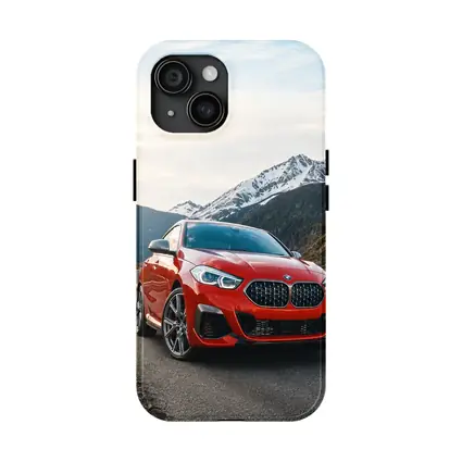 BMW 2 Series Red Alpine Mountain Road