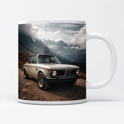 BMW 2002 Classic Car Mountain Road