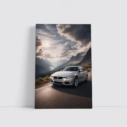 BMW 3 Series Mountain Road Silver
