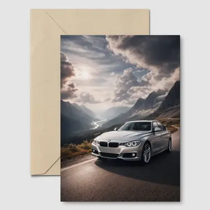 BMW 3 Series Mountain Road Silver