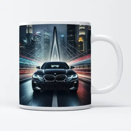 BMW Four Series Night City Bridge Drive