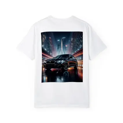 BMW Three Series Black Night City Bridge