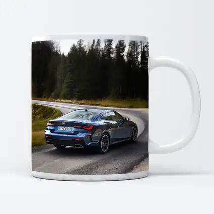 BMW 4 Series Coupe On Winding Forest Road