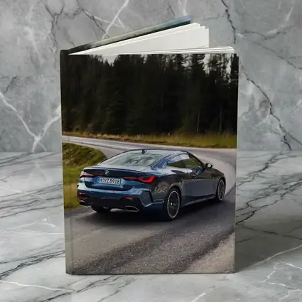BMW 4 Series Coupe On Winding Forest Road