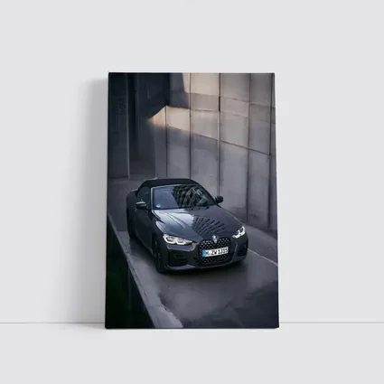 BMW 4 Series Convertible Gray Urban Wall
