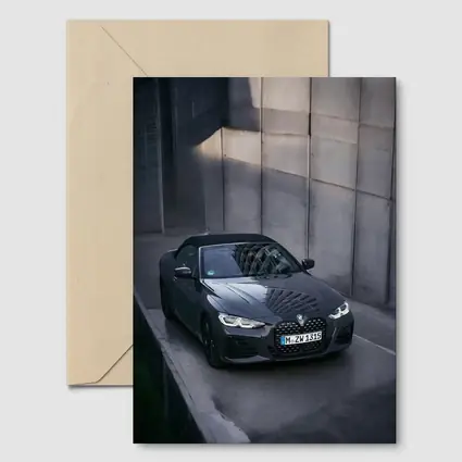 BMW 4 Series Convertible Gray Urban Wall