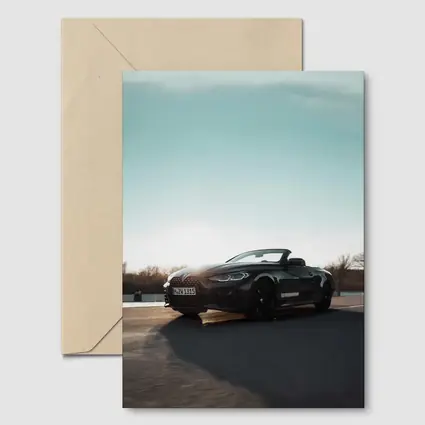 BMW 4 Series Convertible Black Open Road