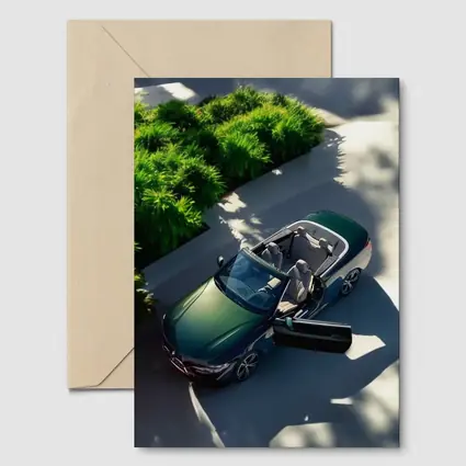 BMW 4 Series Convertible Green Aerial View