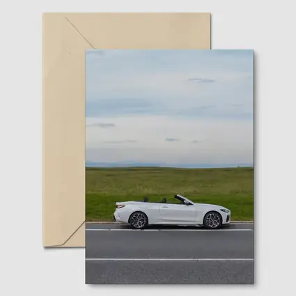BMW 4 Series Convertible Open Road Fields