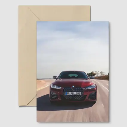 BMW 4 Series Gran Coupe Red Highway