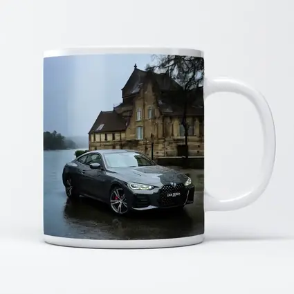BMW 4 Series Coupe Rainy European Backdrop