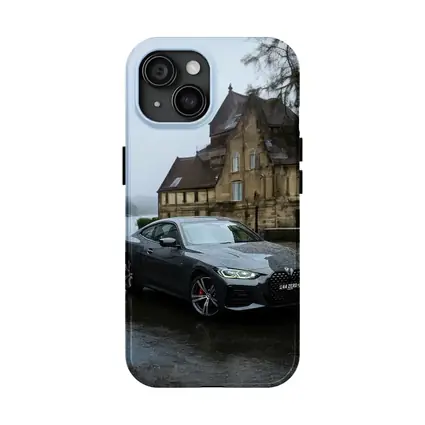 BMW 4 Series Coupe Rainy European Backdrop
