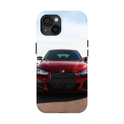 BMW Four Series Red Driving Open Road