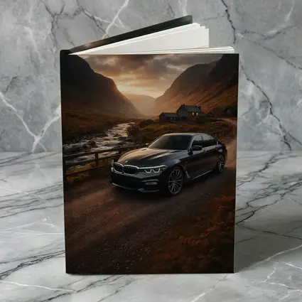 BMW Five Series Dark Scottish Highland Valley