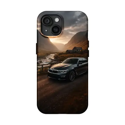 BMW Five Series Dark Scottish Highland Valley