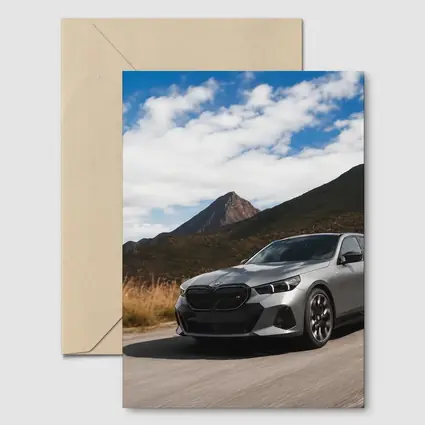 BMW Five Series Touring Mountain Road Drive
