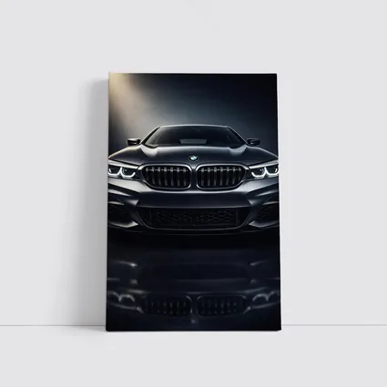BMW M5 Front View Dark Studio