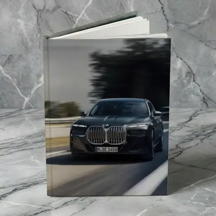 BMW 7 Series Black Sedan on Highway