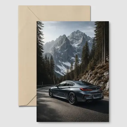 BMW 8 Series Gran Coupe Mountain Road