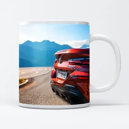 BMW M850i Rear Mountain Road View