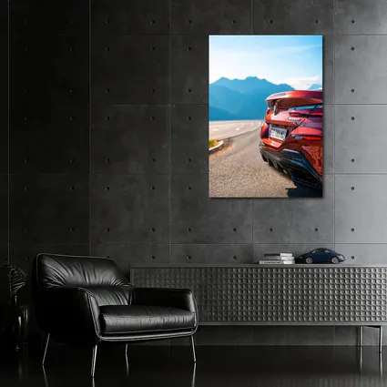 BMW M850i Rear Mountain Road View