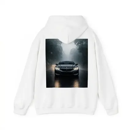 BMW 8 Series Front View Foggy Road