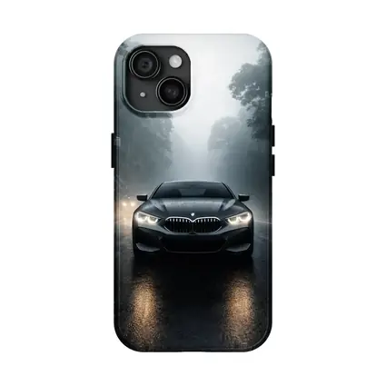 BMW 8 Series Front View Foggy Road